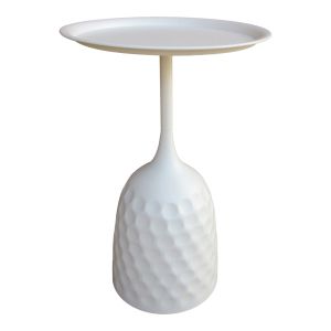 Metal side table Waini in cream shade, dimensions 39x60 cm