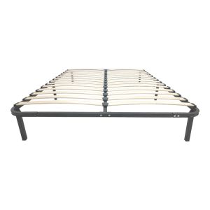 Метална рамка за легло Amaso в черен цвят 160x200x28см