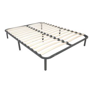 Метална рамка за легло Amaso в черен цвят 160x200x28см