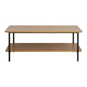 Metal coffee table Fl2504 black oak color 100x50x40cm