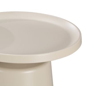 Metal coffee table Ginoze Rinkon in cappuccino color, dimensions 70x38 cm