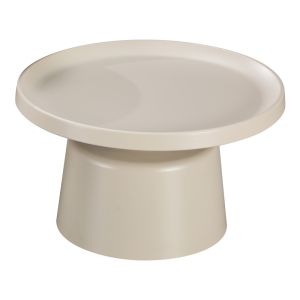 Metal coffee table Ginoze Rinkon in cappuccino color, dimensions 70x38 cm