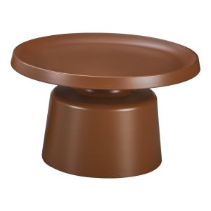 Metal coffee table Ginoze in brown color D70x42.5 cm