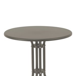 Metal coffee table Vergo champagne color D60x70cm