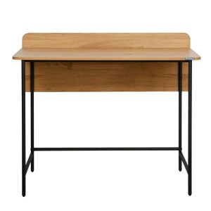 Metal desk Fl2504 black oak color 100x50x85cm