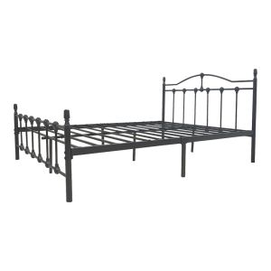 Метално легло Wotso в черен цвят 150x200 см