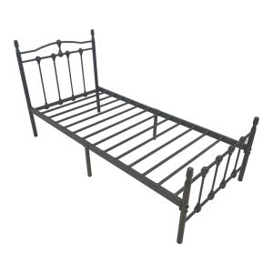 Метално легло Wotso в черен цвят 90x190 см