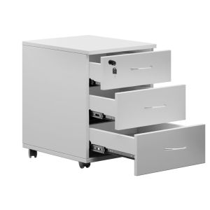 Mobile cabinet Amazon, white melamine 39x47x52.5cm