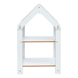 Montessori shelf Zoilen white-blue MDF 50x30x80cm