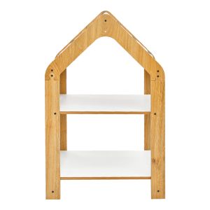 Montessori shelf Zoilen natural-white-pink MDF 50x30x80cm