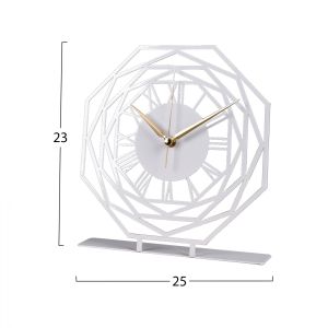 Metal table clock Hm7468,02 25x23