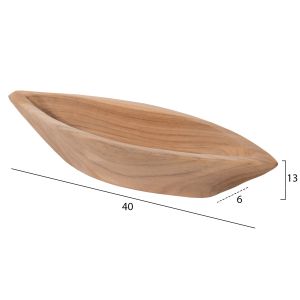 Настолна декорация Hm9633 от тиково дърво 40x6x13hcm