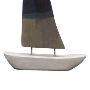 Настолна декорация Ship Elize Inart от мангово дърво и метал 30,5x5x48,5cm