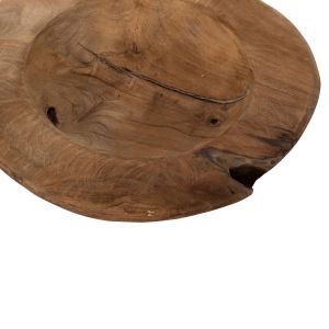 Настолна декорация Yoki Hm9627 от тиково дърво D29x6hcm