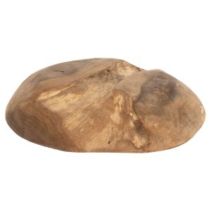 Настолна декорация Yoki Hm9628 от тиково дърво D39x6,5hcm