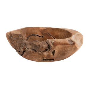 Настолна декорация Yoki Hm9629 от тиково дърво D50x16hcm