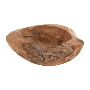 Настолна декорация Yoki Hm9629 от тиково дърво D50x16hcm