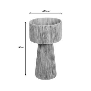 Chenz sisal table lamp in natural lampshade D35x65cm