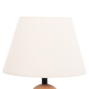 Table lamp Conni Hm4710 cream white drop-wooden base Φ23x34hcm.