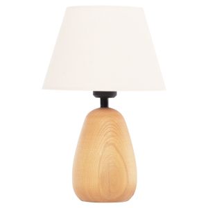 Table lamp Conni Hm4710 cream white drop-wooden base Φ23x34hcm.