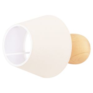 Table lamp Conni Hm4710 cream white drop-wooden base Φ23x34hcm.