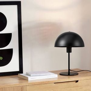 Desker table lamp E27 metal-black D25x39cm
