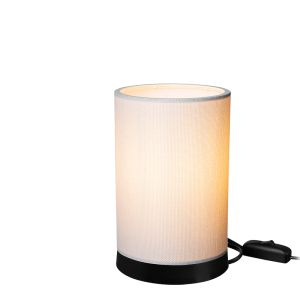 Table lamp Fana Pvc in cream color D14x21cm