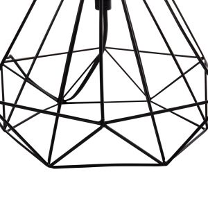 Table lamp Geilo Hm7416.11 metal in black - black Pvc cover Φ25x48.5hcm.