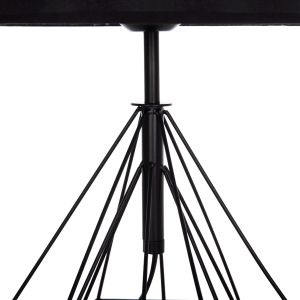 Table lamp Geilo Hm7416.11 metal in black - black Pvc cover Φ25x48.5hcm.