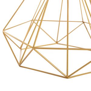 Table lamp Geilo Hm7416.12 metal in gold - black PVC cap Φ25x48.5cm.