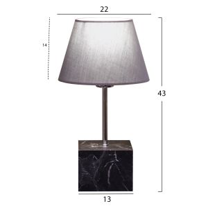 Table lamp Hm7594,03 Gray 13x13x43cm