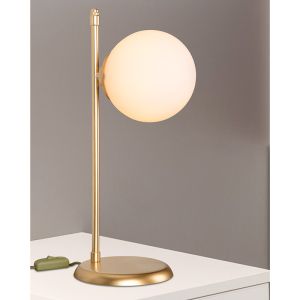 Table lamp Inclusive E27 gold 16.5x21x45cm