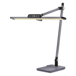 Table lamp Led Blain Pro Hm4447.07 Abs base and aluminum arms in gray 36.8x81hcm