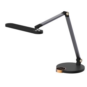Table lamp Led Blain Pro Hm4454.02 Abs base in black-gray aluminum arms 51.8x40hcm