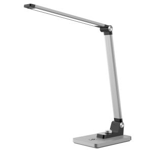 Table lamp Led Blain Pro Hm4458.08 Abs base and aluminum arms in silver color 35.6x43.1hcm