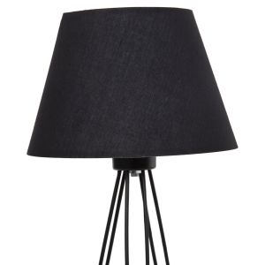 Table lamp Livo Hm4708.01 black with tripod metal base Φ22x36hcm.