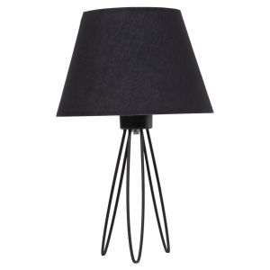 Table lamp Livo Hm4708.01 black with tripod metal base Φ22x36hcm.
