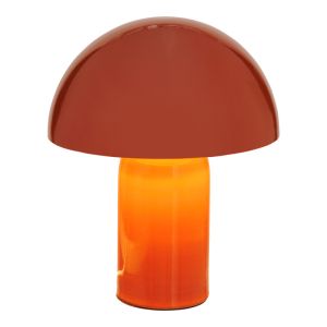 Table lamp Mushi metal in terracotta color D20x24.5cm