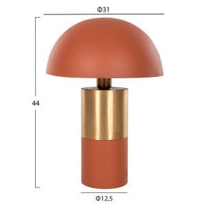 Table lamp Pune metal in orange-gold D31x44cm Hm4252.08