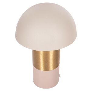 Table lamp Pune, metal in beige with gold, D20.5x32.5cm Hm4245.10