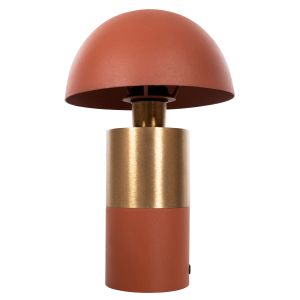 Table lamp Pune, metal in orange with gold, D20.5x32.5cm Hm4245.08