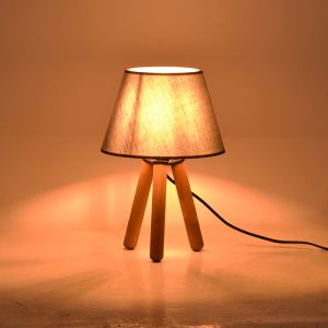 Table lamp Pwl-1071 å27 gray-walnut D22x32cm