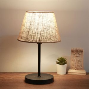 Table lamp Pwl-1146 E27 beige-black D22x37cm
