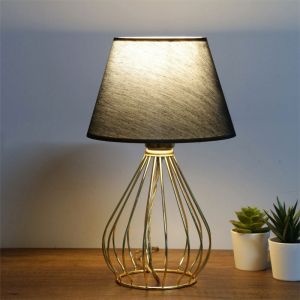 Table lamp Pwl-1150 E27 Black-golden D22x37cm