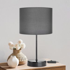 Table lamp Pwl-1183 E27 anthracite-black D22x36.5cm