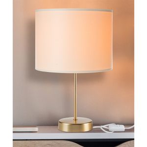 Table lamp Pwl-1183 E27 cream-gold D22x36.5cm