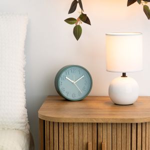 Table lamp Pwl-1210 E14 60w ceramic in white gloss color D13x25cm