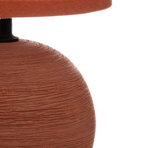 Table lamp Pwl-1210 E14 ceramic in terracotta color D13x25cm