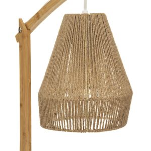 Table lamp Sean 40w bamboo in beige lampshade 32.5x18x56cm