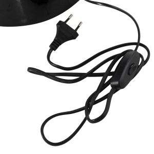 Table lamp Smush metal in black-rotating cap D32.5x69cm Hm4258.04